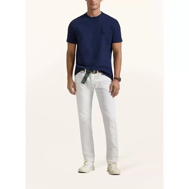 P130 Style No.: RL010】Ralph Lauren/Ralph Lauren 25ss simultaneously launches one-color horse embroidery round neck short sleeves